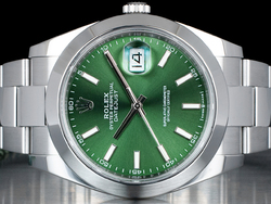 Rolex Datejust 36 Customized Verde Oyster 126300 Green - Double Dial